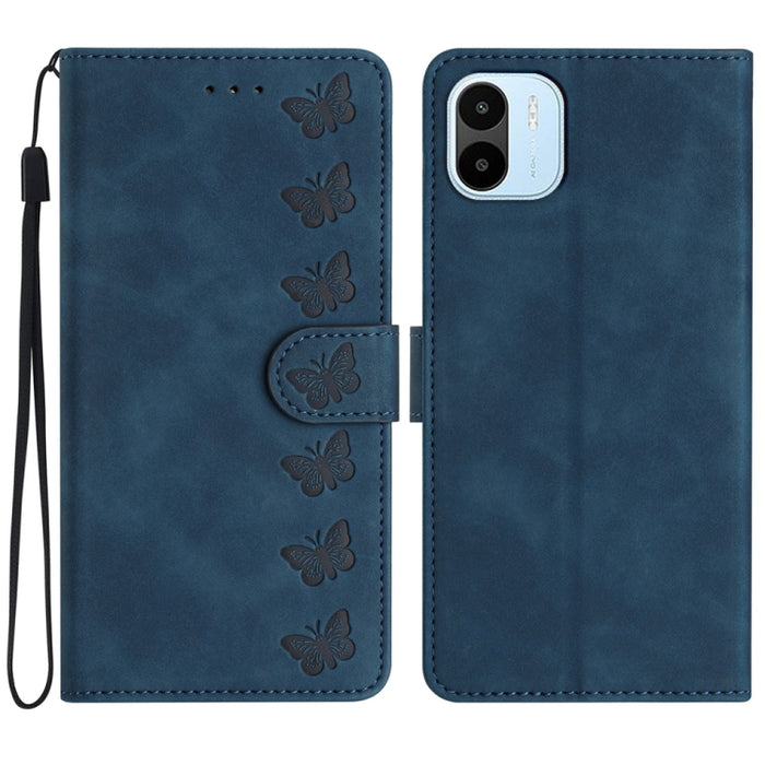 Estuche para teléfono de cuero con relieve de siete mariposas, For Xiaomi Redmi 13C 4G, For Xiaomi 13T, For Xiaomi Mi 11 Lite, For Xiaomi Redmi Note 12 Pro 5G Global, For Xiaomi Redmi Note 12 5G Global, For Xiaomi 13 Pro, For Xiaomi 13                 ...