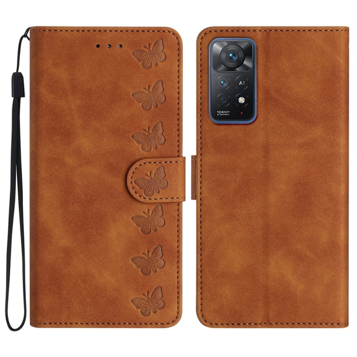 Estuche para teléfono de cuero con relieve de siete mariposas, For Xiaomi Redmi 13C 4G, For Xiaomi 13T, For Xiaomi Mi 11 Lite, For Xiaomi Redmi Note 12 Pro 5G Global, For Xiaomi Redmi Note 12 5G Global, For Xiaomi 13 Pro, For Xiaomi 13                 ...