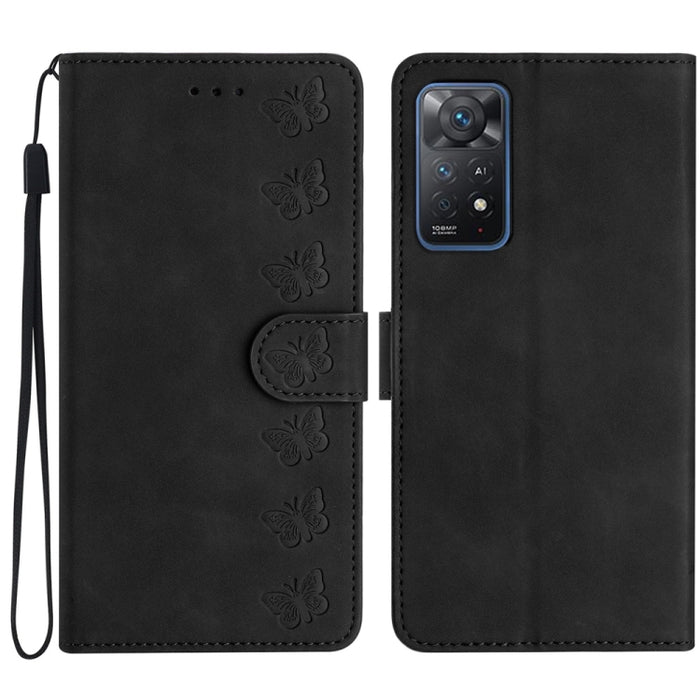 Estuche para teléfono de cuero con relieve de siete mariposas, For Xiaomi Redmi 13C 4G, For Xiaomi 13T, For Xiaomi Mi 11 Lite, For Xiaomi Redmi Note 12 Pro 5G Global, For Xiaomi Redmi Note 12 5G Global, For Xiaomi 13 Pro, For Xiaomi 13                 ...