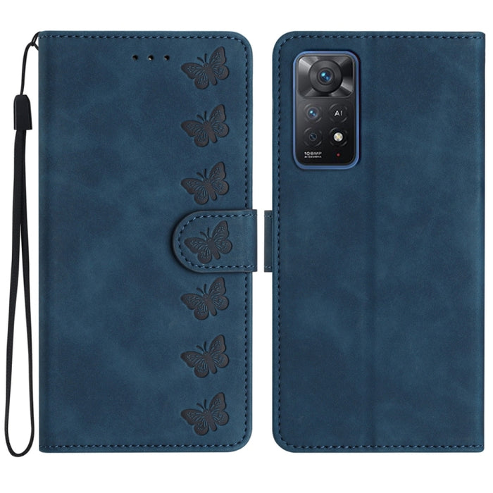 Estuche para teléfono de cuero con relieve de siete mariposas, For Xiaomi Redmi 13C 4G, For Xiaomi 13T, For Xiaomi Mi 11 Lite, For Xiaomi Redmi Note 12 Pro 5G Global, For Xiaomi Redmi Note 12 5G Global, For Xiaomi 13 Pro, For Xiaomi 13                 ...