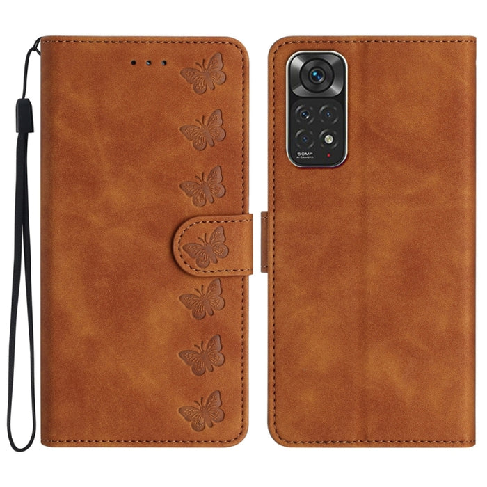 Estuche para teléfono de cuero con relieve de siete mariposas, For Xiaomi Redmi 13C 4G, For Xiaomi 13T, For Xiaomi Mi 11 Lite, For Xiaomi Redmi Note 12 Pro 5G Global, For Xiaomi Redmi Note 12 5G Global, For Xiaomi 13 Pro, For Xiaomi 13                 ...