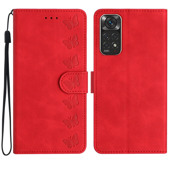 Estuche para teléfono de cuero con relieve de siete mariposas, For Xiaomi Redmi 13C 4G, For Xiaomi 13T, For Xiaomi Mi 11 Lite, For Xiaomi Redmi Note 12 Pro 5G Global, For Xiaomi Redmi Note 12 5G Global, For Xiaomi 13 Pro, For Xiaomi 13                 ...