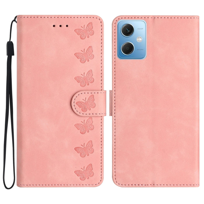 Estuche para teléfono de cuero con relieve de siete mariposas, For Xiaomi Redmi 13C 4G, For Xiaomi 13T, For Xiaomi Mi 11 Lite, For Xiaomi Redmi Note 12 Pro 5G Global, For Xiaomi Redmi Note 12 5G Global, For Xiaomi 13 Pro, For Xiaomi 13                 ...