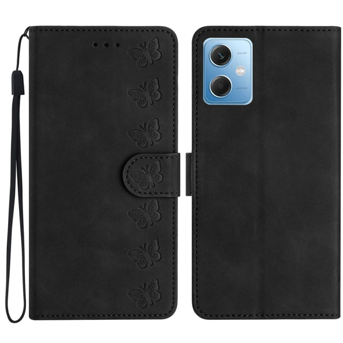 Estuche para teléfono de cuero con relieve de siete mariposas, For Xiaomi Redmi 13C 4G, For Xiaomi 13T, For Xiaomi Mi 11 Lite, For Xiaomi Redmi Note 12 Pro 5G Global, For Xiaomi Redmi Note 12 5G Global, For Xiaomi 13 Pro, For Xiaomi 13                 ...