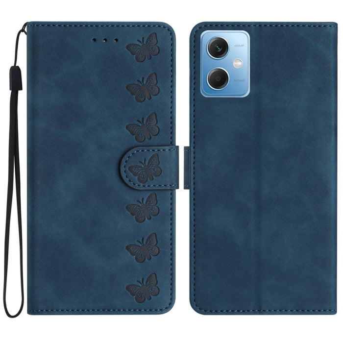 Estuche para teléfono de cuero con relieve de siete mariposas, For Xiaomi Redmi 13C 4G, For Xiaomi 13T, For Xiaomi Mi 11 Lite, For Xiaomi Redmi Note 12 Pro 5G Global, For Xiaomi Redmi Note 12 5G Global, For Xiaomi 13 Pro, For Xiaomi 13                 ...