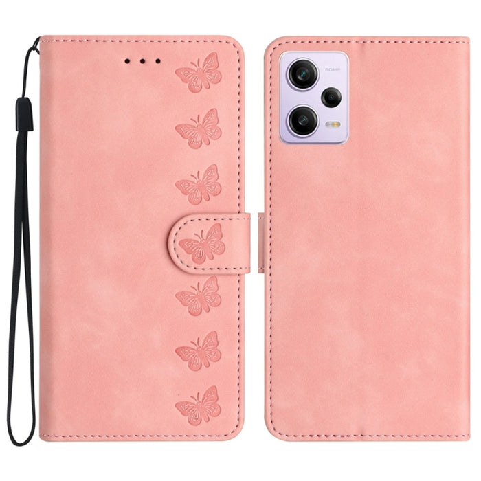Estuche para teléfono de cuero con relieve de siete mariposas, For Xiaomi Redmi 13C 4G, For Xiaomi 13T, For Xiaomi Mi 11 Lite, For Xiaomi Redmi Note 12 Pro 5G Global, For Xiaomi Redmi Note 12 5G Global, For Xiaomi 13 Pro, For Xiaomi 13                 ...