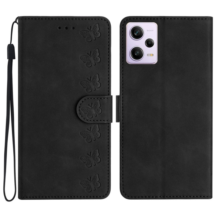 Estuche para teléfono de cuero con relieve de siete mariposas, For Xiaomi Redmi 13C 4G, For Xiaomi 13T, For Xiaomi Mi 11 Lite, For Xiaomi Redmi Note 12 Pro 5G Global, For Xiaomi Redmi Note 12 5G Global, For Xiaomi 13 Pro, For Xiaomi 13                 ...