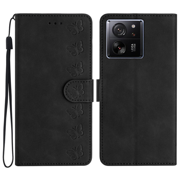 Estuche para teléfono de cuero con relieve de siete mariposas, For Xiaomi Redmi 13C 4G, For Xiaomi 13T, For Xiaomi Mi 11 Lite, For Xiaomi Redmi Note 12 Pro 5G Global, For Xiaomi Redmi Note 12 5G Global, For Xiaomi 13 Pro, For Xiaomi 13                 ...
