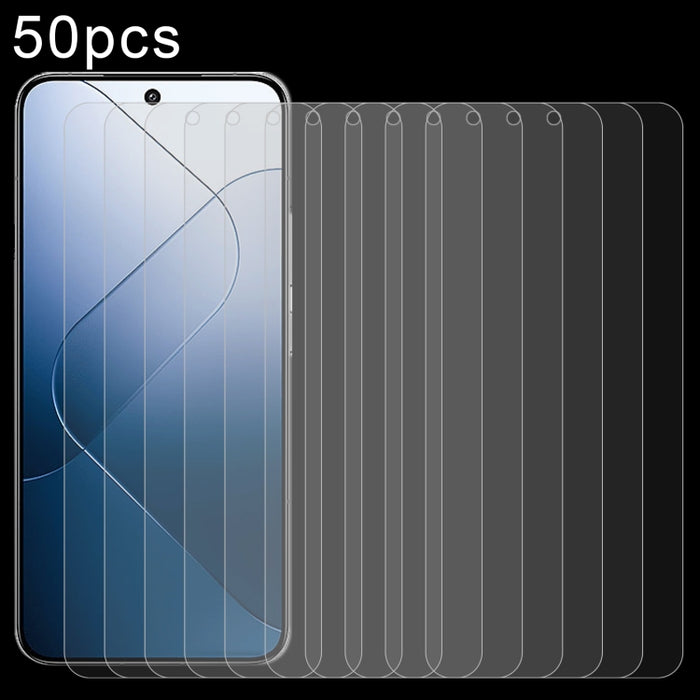 50pcs 0.26mm 9H 2.5D Película de vidrio templado, For Xiaomi 17 Ultra, For Redmi Note 15 4G Global 164mm, For Redmi Note 15 Pro 4G Global 163.2mm, For Xiaomi Poco F8 Pro, For Redmi K90 Pro Max / Champion Edition, For Redmi K90, For Xiaomi 17 Pro Max   ...