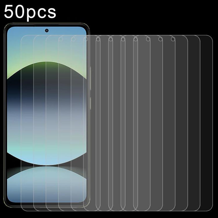 50pcs 0.26mm 9H 2.5D Película de vidrio templado, For Xiaomi 17 Ultra, For Redmi Note 15 4G Global 164mm, For Redmi Note 15 Pro 4G Global 163.2mm, For Xiaomi Poco F8 Pro, For Redmi K90 Pro Max / Champion Edition, For Redmi K90, For Xiaomi 17 Pro Max   ...