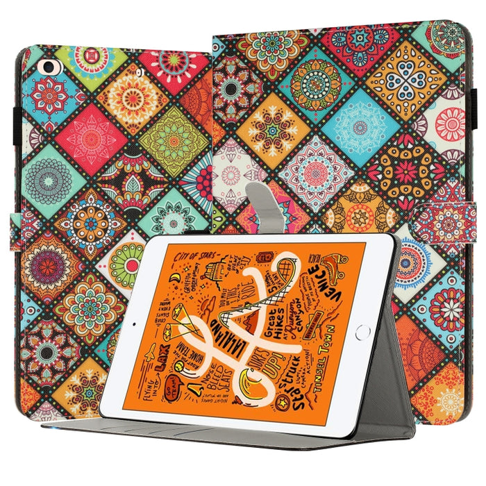 Funda para tableta inteligente de cuero pintado