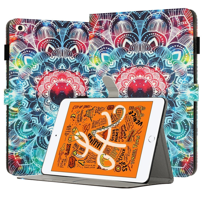 Funda para tableta inteligente de cuero pintado