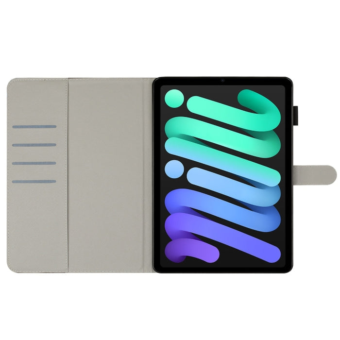 Funda para tableta inteligente de cuero pintado
