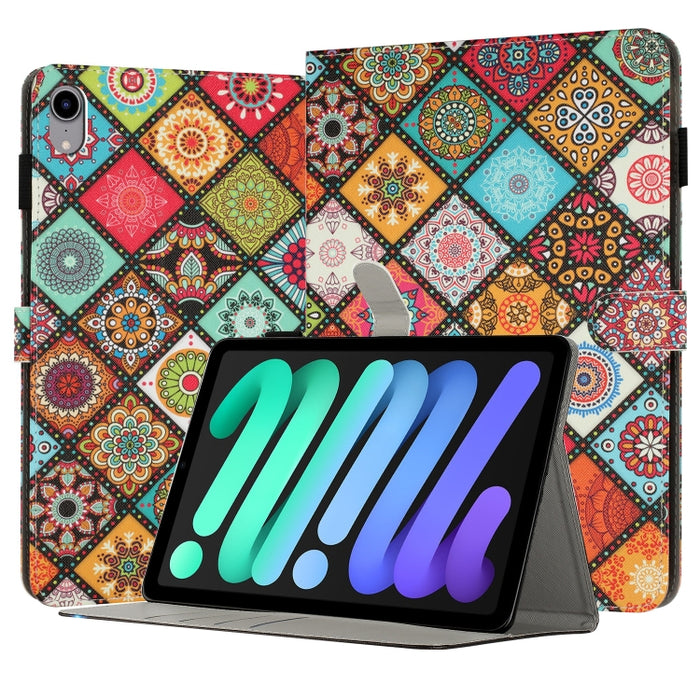 Funda para tableta inteligente de cuero pintado