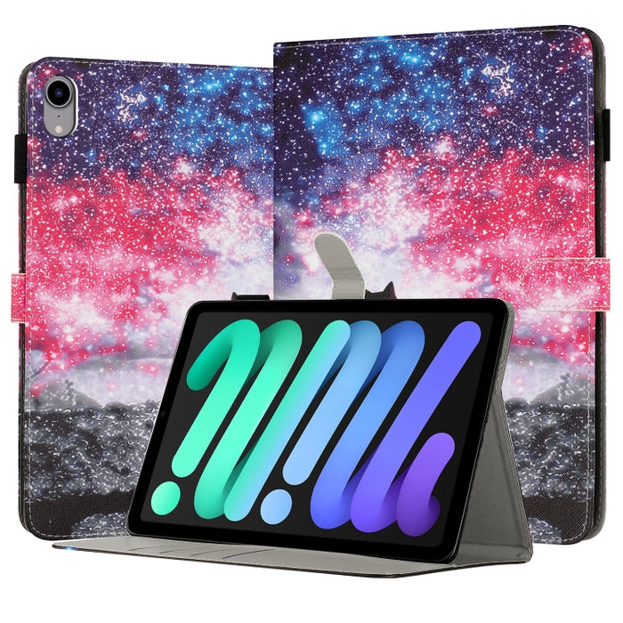 Funda para tableta inteligente de cuero pintado