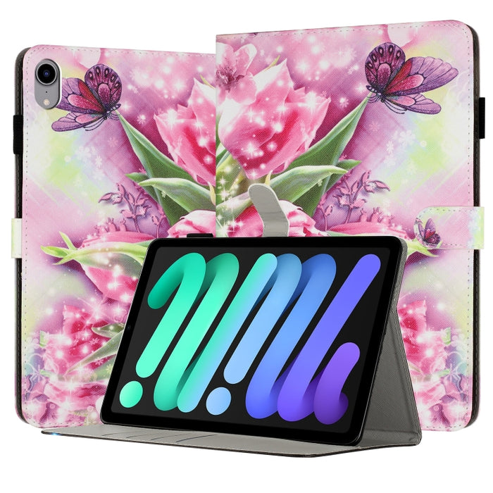 Funda para tableta inteligente de cuero pintado