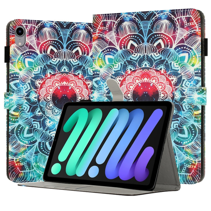 Funda para tableta inteligente de cuero pintado