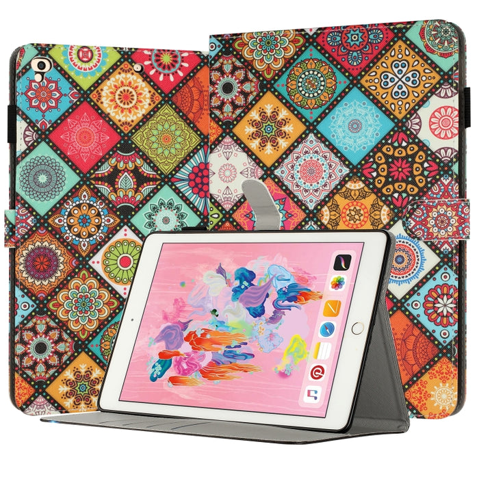 Funda para tableta inteligente de cuero pintado