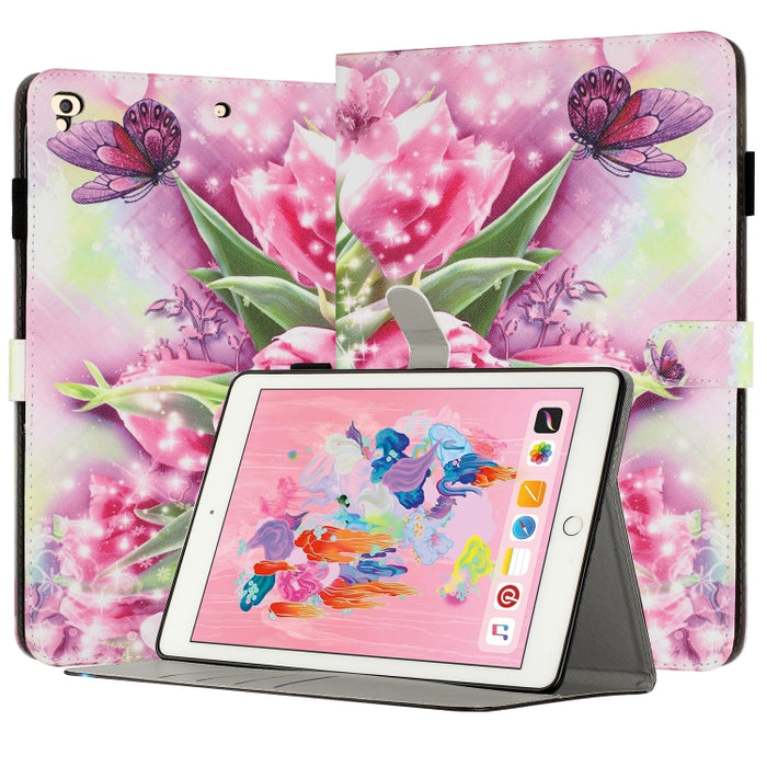 Funda para tableta inteligente de cuero pintado