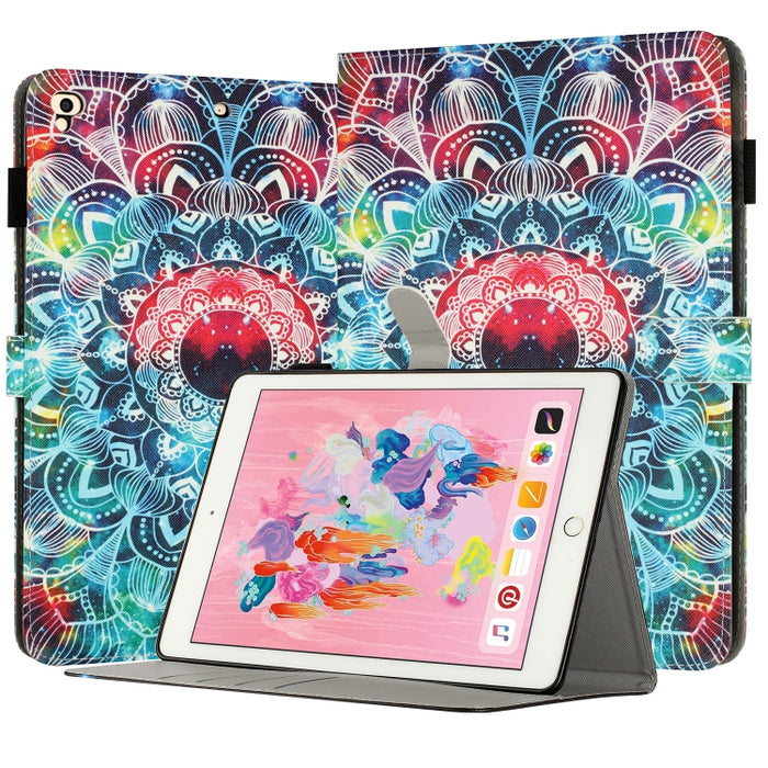 Funda para tableta inteligente de cuero pintado