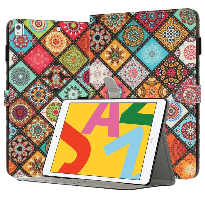 Funda para tableta inteligente de cuero pintado