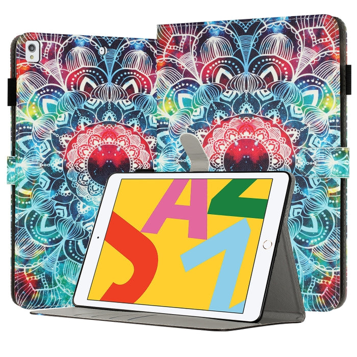 Funda para tableta inteligente de cuero pintado