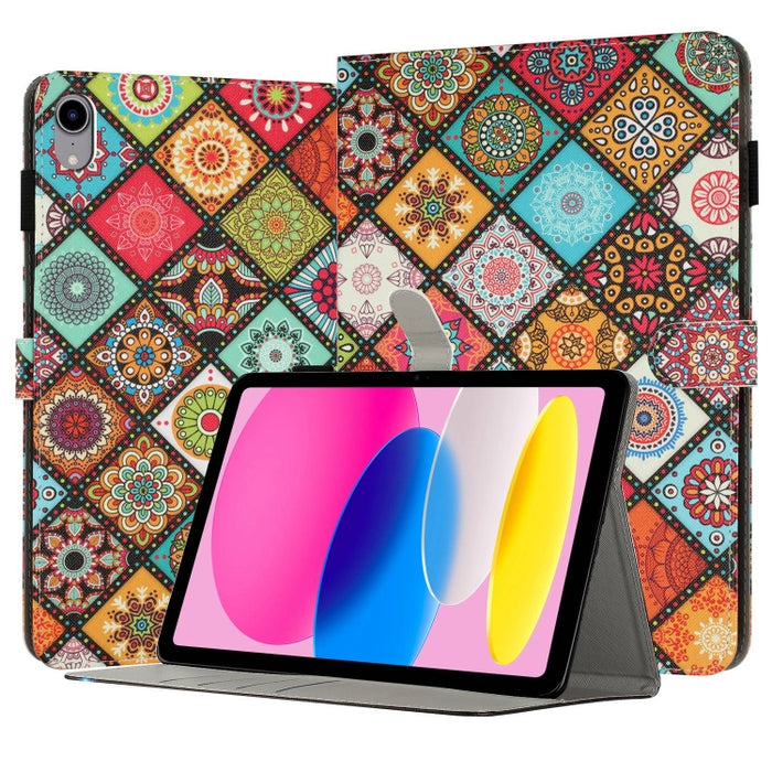 Funda para tableta inteligente de cuero pintado