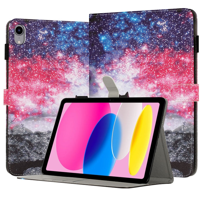 Funda para tableta inteligente de cuero pintado