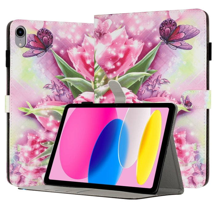 Funda para tableta inteligente de cuero pintado