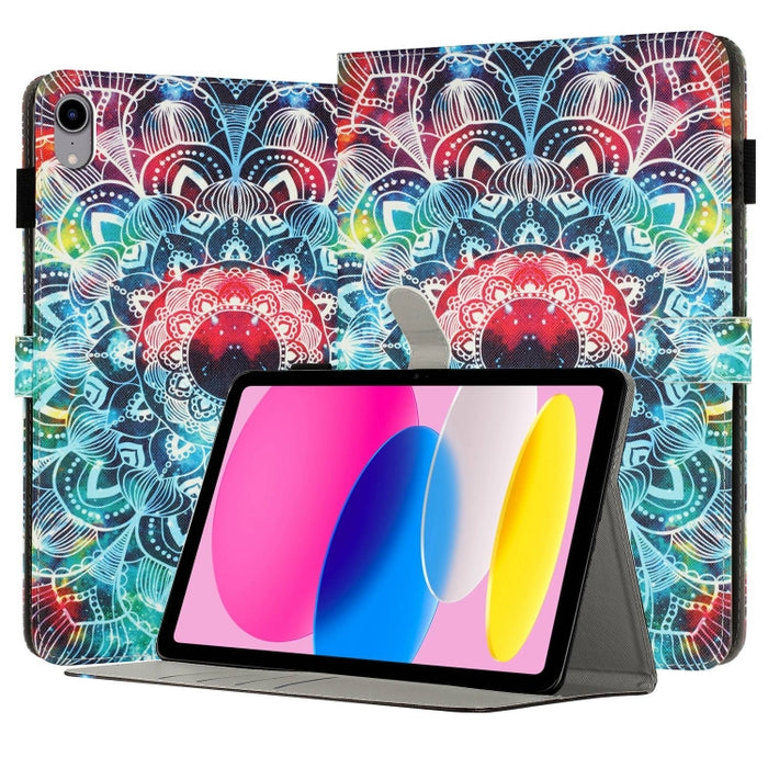 Funda para tableta inteligente de cuero pintado