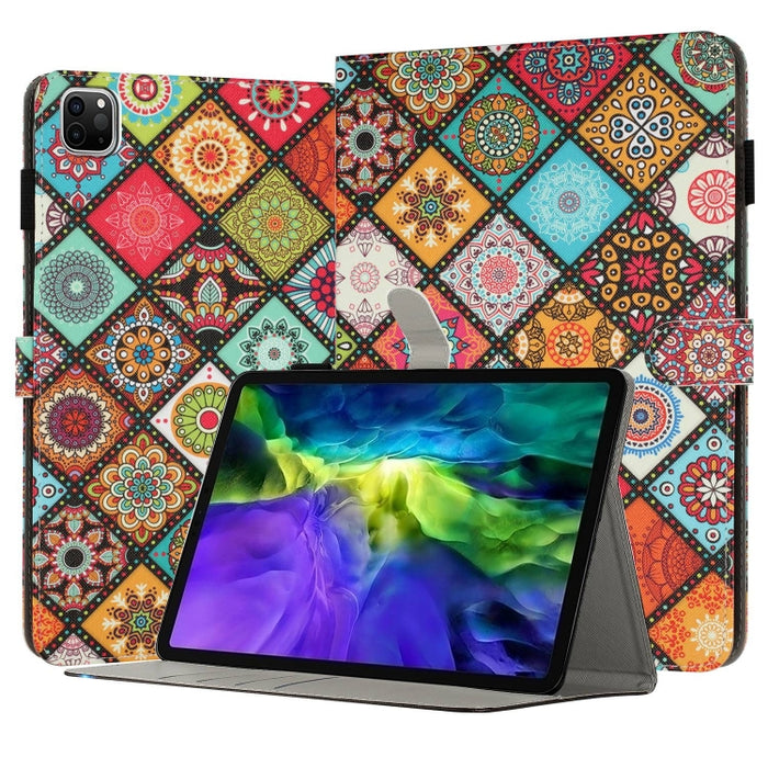 Funda para tableta inteligente de cuero pintado