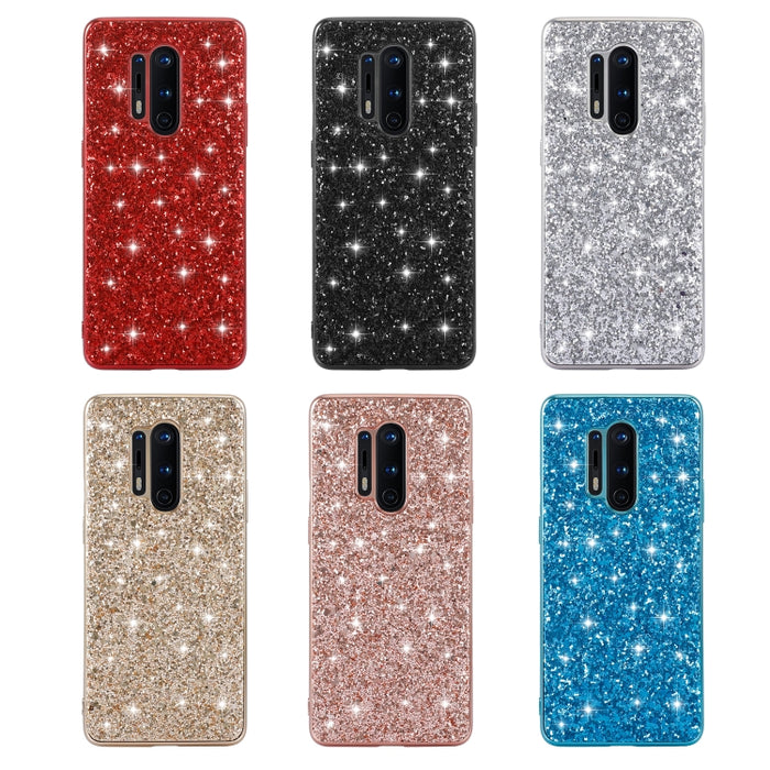 Estuche protector de TPU a prueba de golpes con polvo de brillo, For Xiaomi Redmi 8A / 8A Pro, For Xiaomi Redmi K30, For Xiaomi Redmi Note 9 Pro, For OnePlus 8 Pro, For OnePlus 8