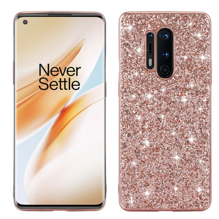 Estuche protector de TPU a prueba de golpes con polvo de brillo, For Xiaomi Redmi 8A / 8A Pro, For Xiaomi Redmi K30, For Xiaomi Redmi Note 9 Pro, For OnePlus 8 Pro, For OnePlus 8