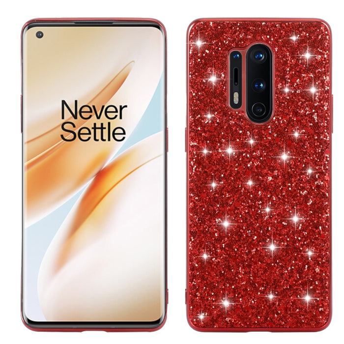 Estuche protector de TPU a prueba de golpes con polvo de brillo, For Xiaomi Redmi 8A / 8A Pro, For Xiaomi Redmi K30, For Xiaomi Redmi Note 9 Pro, For OnePlus 8 Pro, For OnePlus 8