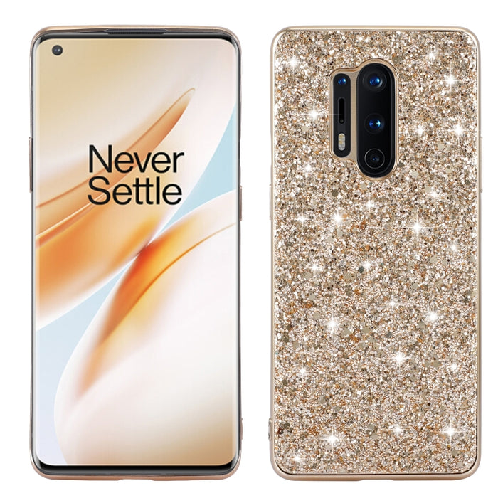 Estuche protector de TPU a prueba de golpes con polvo de brillo, For Xiaomi Redmi 8A / 8A Pro, For Xiaomi Redmi K30, For Xiaomi Redmi Note 9 Pro, For OnePlus 8 Pro, For OnePlus 8