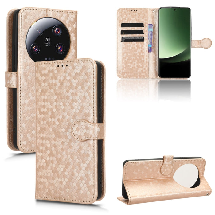 Estuche para teléfono de cuero con textura de punto de panal, For Xiaomi Poco F6 /Redmi Turbo 3, For Xiaomi Civi 4 Pro, For Xiaomi Poco M6 Pro 4G, For Xiaomi Redmi A3, For Xiaomi Redmi Note 13 Pro 4G Global, For Xiaomi Redmi Note 13 4G                 ...