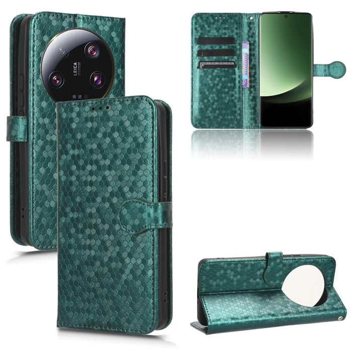 Estuche para teléfono de cuero con textura de punto de panal, For Xiaomi Poco F6 /Redmi Turbo 3, For Xiaomi Civi 4 Pro, For Xiaomi Poco M6 Pro 4G, For Xiaomi Redmi A3, For Xiaomi Redmi Note 13 Pro 4G Global, For Xiaomi Redmi Note 13 4G                 ...