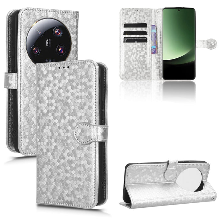Estuche para teléfono de cuero con textura de punto de panal, For Xiaomi Poco F6 /Redmi Turbo 3, For Xiaomi Civi 4 Pro, For Xiaomi Poco M6 Pro 4G, For Xiaomi Redmi A3, For Xiaomi Redmi Note 13 Pro 4G Global, For Xiaomi Redmi Note 13 4G                 ...