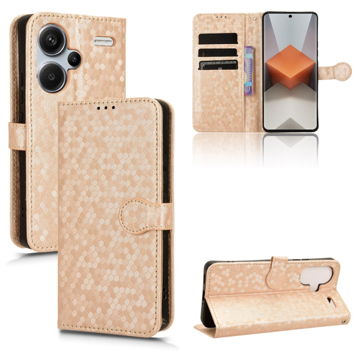 Estuche para teléfono de cuero con textura de punto de panal, For Xiaomi Poco F6 /Redmi Turbo 3, For Xiaomi Civi 4 Pro, For Xiaomi Poco M6 Pro 4G, For Xiaomi Redmi A3, For Xiaomi Redmi Note 13 Pro 4G Global, For Xiaomi Redmi Note 13 4G                 ...