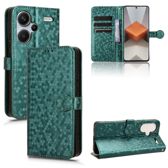Estuche para teléfono de cuero con textura de punto de panal, For Xiaomi Poco F6 /Redmi Turbo 3, For Xiaomi Civi 4 Pro, For Xiaomi Poco M6 Pro 4G, For Xiaomi Redmi A3, For Xiaomi Redmi Note 13 Pro 4G Global, For Xiaomi Redmi Note 13 4G                 ...