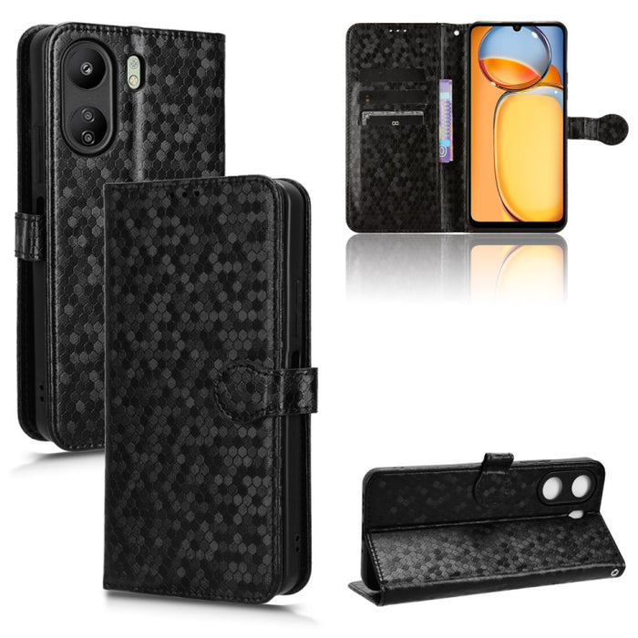 Estuche para teléfono de cuero con textura de punto de panal, For Xiaomi Poco F6 /Redmi Turbo 3, For Xiaomi Civi 4 Pro, For Xiaomi Poco M6 Pro 4G, For Xiaomi Redmi A3, For Xiaomi Redmi Note 13 Pro 4G Global, For Xiaomi Redmi Note 13 4G                 ...