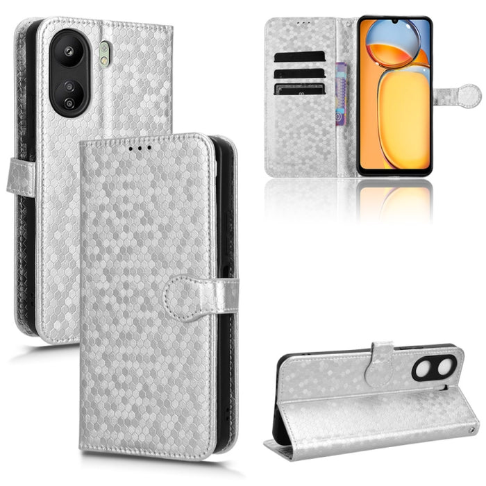 Estuche para teléfono de cuero con textura de punto de panal, For Xiaomi Poco F6 /Redmi Turbo 3, For Xiaomi Civi 4 Pro, For Xiaomi Poco M6 Pro 4G, For Xiaomi Redmi A3, For Xiaomi Redmi Note 13 Pro 4G Global, For Xiaomi Redmi Note 13 4G                 ...