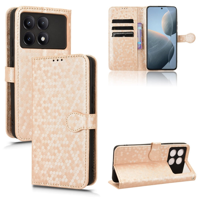 Estuche para teléfono de cuero con textura de punto de panal, For Xiaomi Poco F6 /Redmi Turbo 3, For Xiaomi Civi 4 Pro, For Xiaomi Poco M6 Pro 4G, For Xiaomi Redmi A3, For Xiaomi Redmi Note 13 Pro 4G Global, For Xiaomi Redmi Note 13 4G                 ...