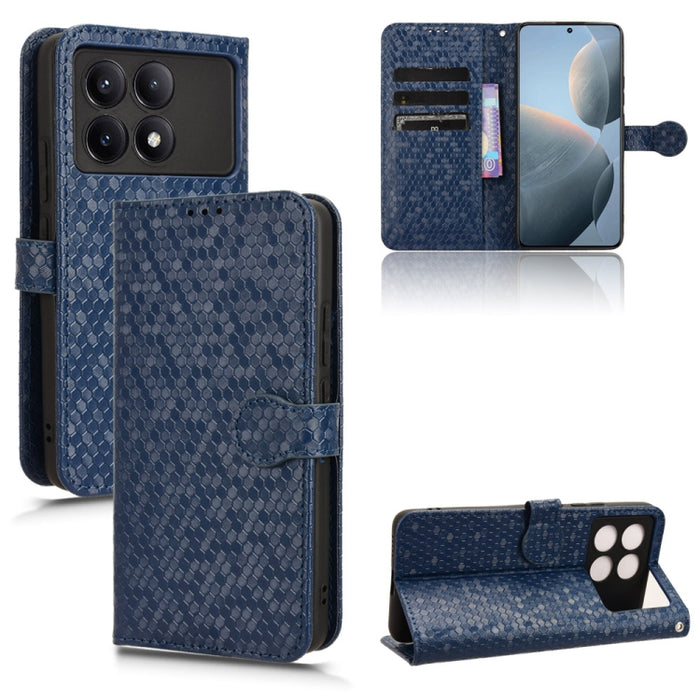 Estuche para teléfono de cuero con textura de punto de panal, For Xiaomi Poco F6 /Redmi Turbo 3, For Xiaomi Civi 4 Pro, For Xiaomi Poco M6 Pro 4G, For Xiaomi Redmi A3, For Xiaomi Redmi Note 13 Pro 4G Global, For Xiaomi Redmi Note 13 4G                 ...