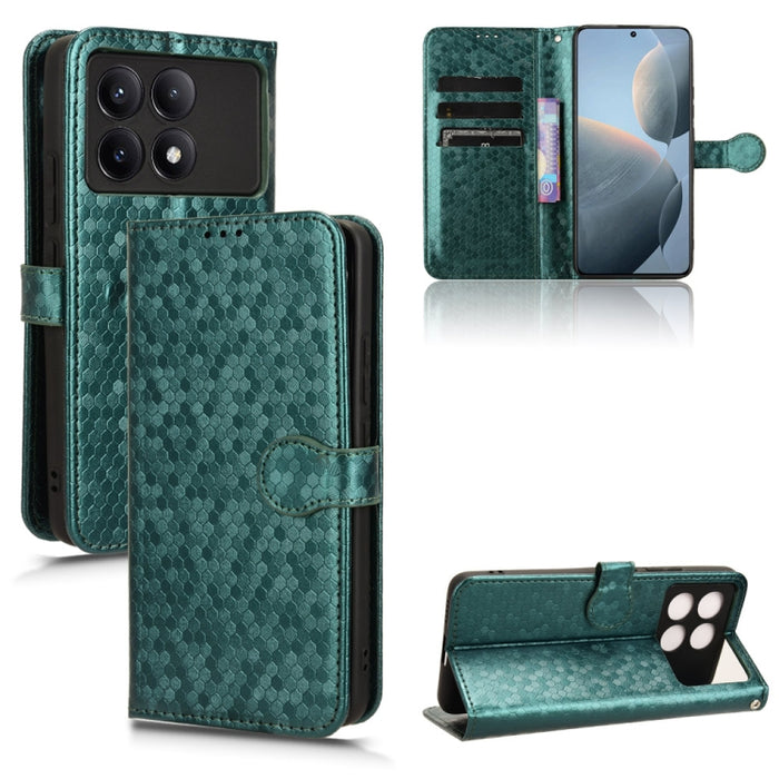 Estuche para teléfono de cuero con textura de punto de panal, For Xiaomi Poco F6 /Redmi Turbo 3, For Xiaomi Civi 4 Pro, For Xiaomi Poco M6 Pro 4G, For Xiaomi Redmi A3, For Xiaomi Redmi Note 13 Pro 4G Global, For Xiaomi Redmi Note 13 4G                 ...
