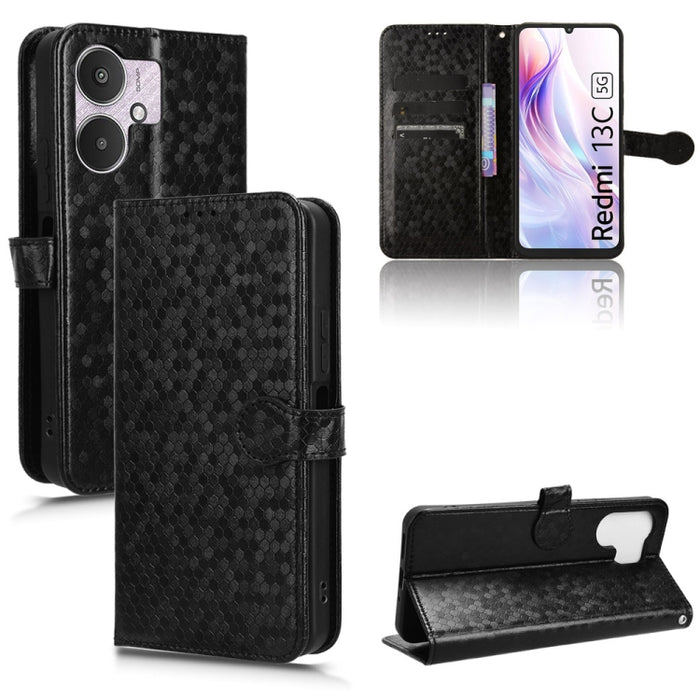 Estuche para teléfono de cuero con textura de punto de panal, For Xiaomi Poco F6 /Redmi Turbo 3, For Xiaomi Civi 4 Pro, For Xiaomi Poco M6 Pro 4G, For Xiaomi Redmi A3, For Xiaomi Redmi Note 13 Pro 4G Global, For Xiaomi Redmi Note 13 4G                 ...