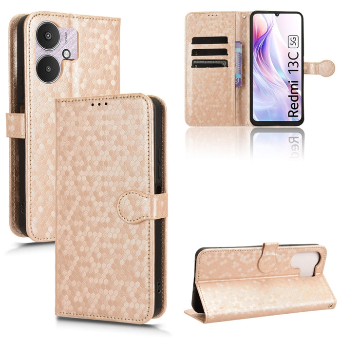 Estuche para teléfono de cuero con textura de punto de panal, For Xiaomi Poco F6 /Redmi Turbo 3, For Xiaomi Civi 4 Pro, For Xiaomi Poco M6 Pro 4G, For Xiaomi Redmi A3, For Xiaomi Redmi Note 13 Pro 4G Global, For Xiaomi Redmi Note 13 4G                 ...