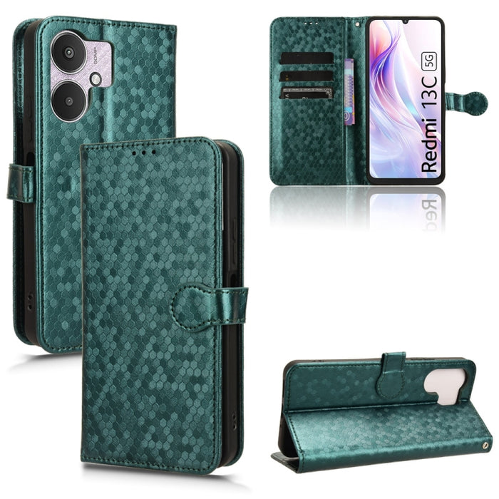 Estuche para teléfono de cuero con textura de punto de panal, For Xiaomi Poco F6 /Redmi Turbo 3, For Xiaomi Civi 4 Pro, For Xiaomi Poco M6 Pro 4G, For Xiaomi Redmi A3, For Xiaomi Redmi Note 13 Pro 4G Global, For Xiaomi Redmi Note 13 4G                 ...