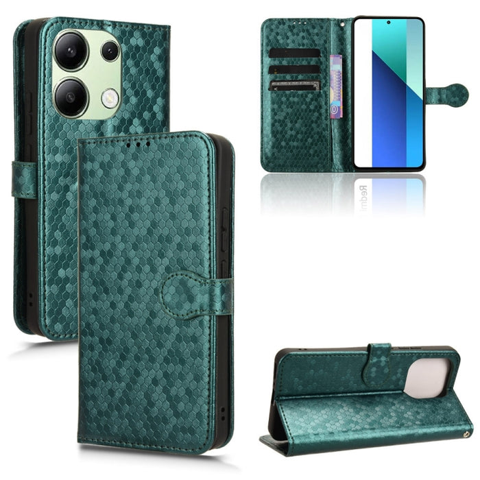 Estuche para teléfono de cuero con textura de punto de panal, For Xiaomi Poco F6 /Redmi Turbo 3, For Xiaomi Civi 4 Pro, For Xiaomi Poco M6 Pro 4G, For Xiaomi Redmi A3, For Xiaomi Redmi Note 13 Pro 4G Global, For Xiaomi Redmi Note 13 4G                 ...