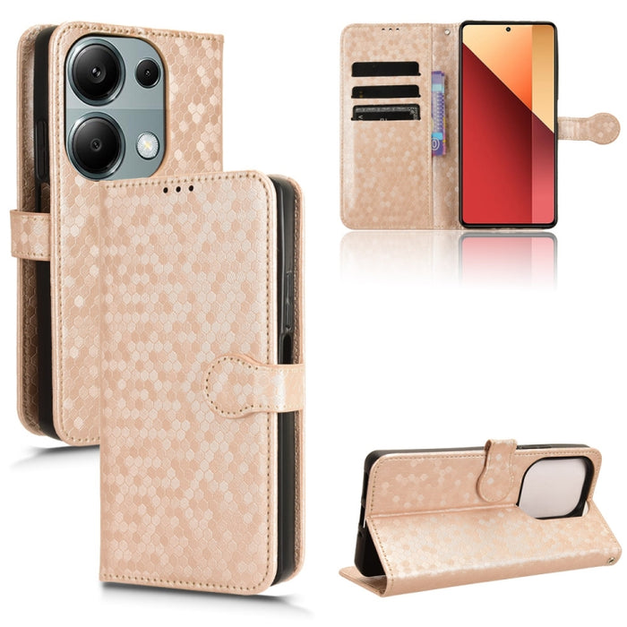 Estuche para teléfono de cuero con textura de punto de panal, For Xiaomi Poco F6 /Redmi Turbo 3, For Xiaomi Civi 4 Pro, For Xiaomi Poco M6 Pro 4G, For Xiaomi Redmi A3, For Xiaomi Redmi Note 13 Pro 4G Global, For Xiaomi Redmi Note 13 4G                 ...